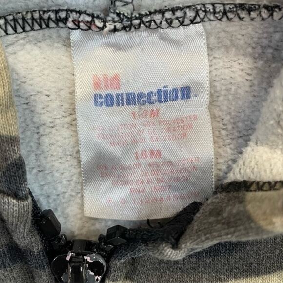 Camouflage Full Zip Hoodie Sweatshirt Jacket green camo baby Size 18 Months - Picture 4 of 6